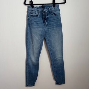MOTHER THE LOOKER ANKLE JEANS IN WE ARE ANIMALS